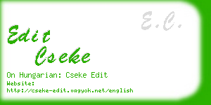 edit cseke business card